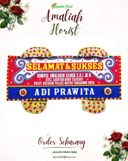 Papan Bunga Ucapan Selamat Cideng